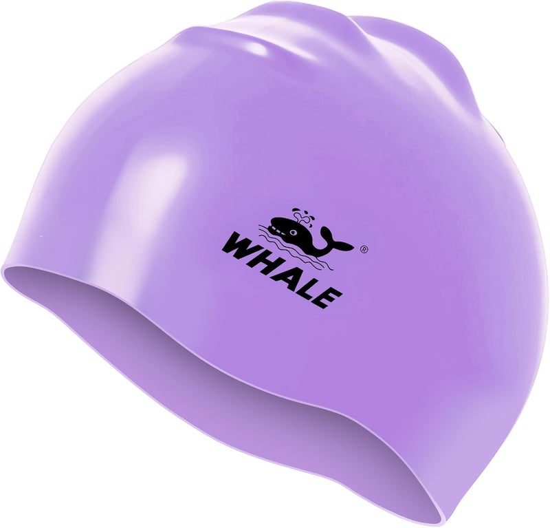 Whale Extra Large Swim Cap for Women Men Non-Slip, High Elasticity Keeps Hair Dry Unisex Large Size Suitable for Long Hair, Curly Hair and African Dreadlocks - Image 1
